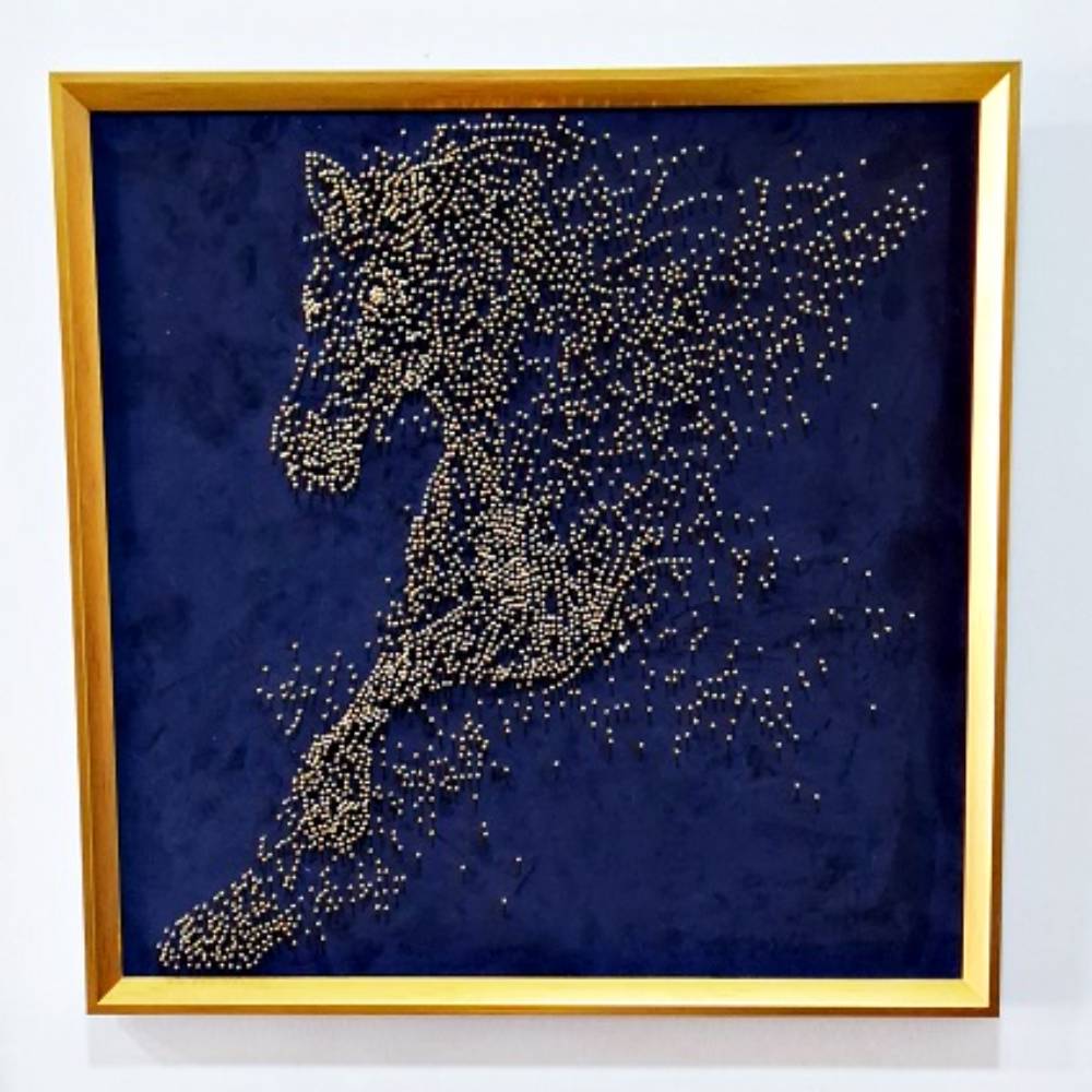 Sarı Çivili At Tablo K2425