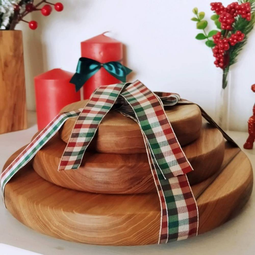 Ağaç Sunum Tabağı Seti K2414