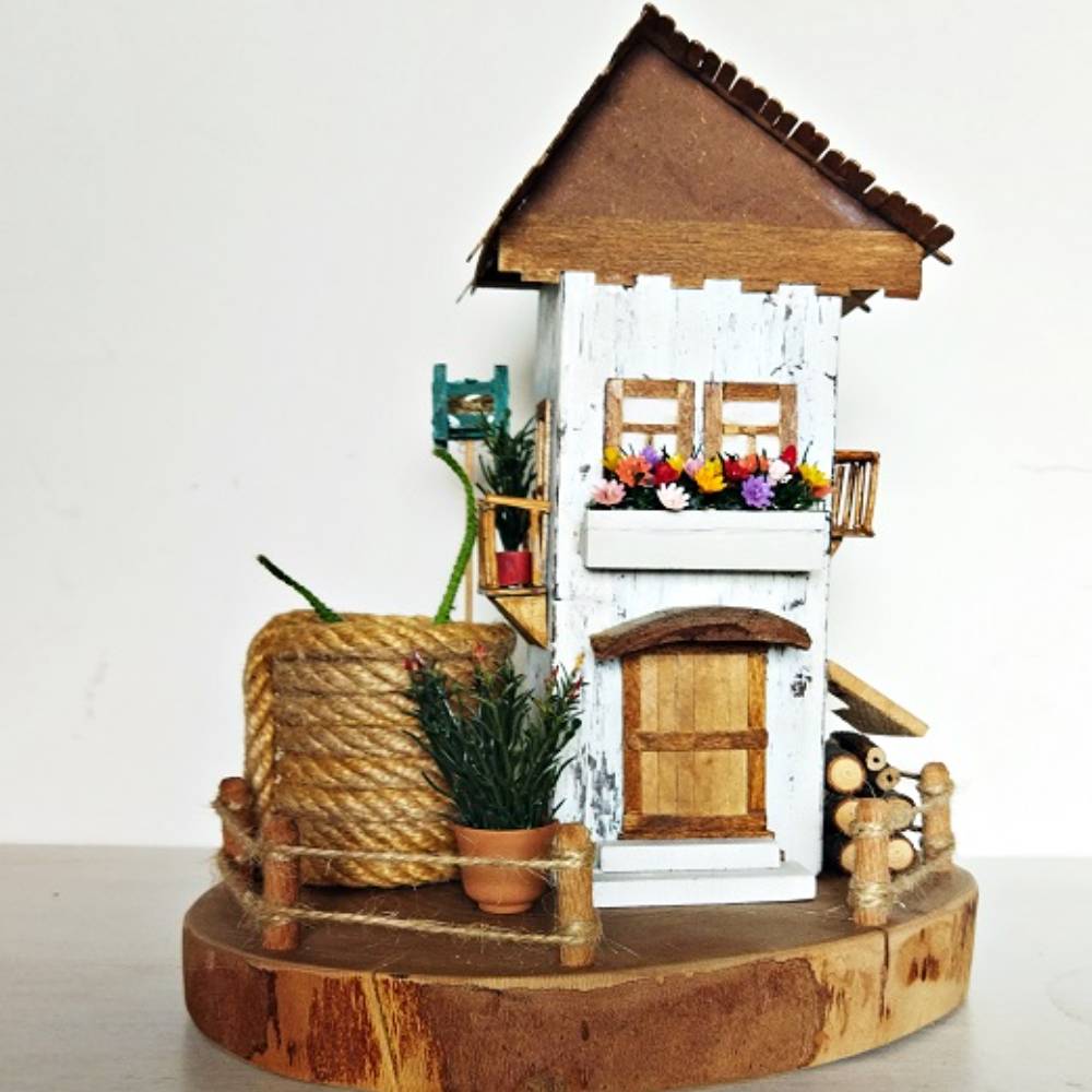 Ağaç Ev Gece Lambası Çiçeklik K2742